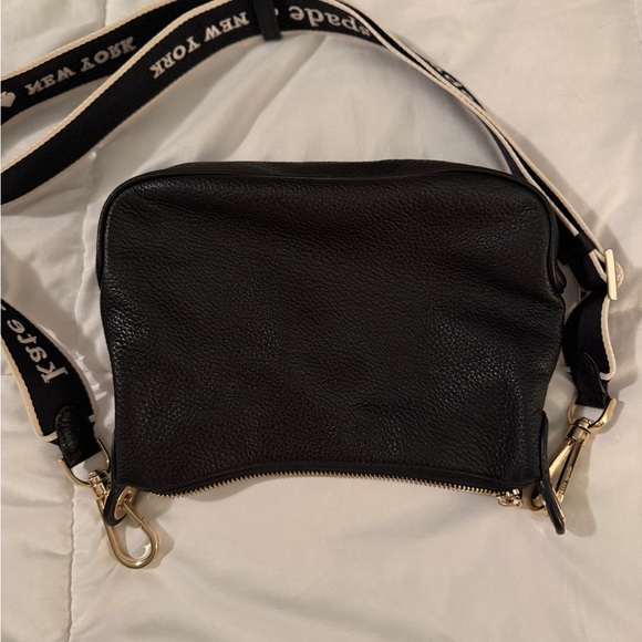 Kate Spade Black Crossbody with Logo Strap - Picture 3 of 5